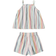 Shein Tween Girl Rainbow Striped Cami Top & Shorts