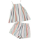 Shein Tween Girl Rainbow Striped Cami Top & Shorts