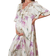 Shein Maternity Floral Print Tie Front Flounce Sleeve Satin Nightdress