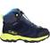 CMP Kid's Melnick Mid WP Hiking Shoes - Black Blue/Lime