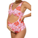 Shein Maternity Floral Print Cut Out One Piece Swimsuit