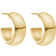 Camilla Krøyer Jewellery Chunky Small Hoops - Gold
