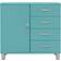 Tenzo Malibu Blue Chest of Drawer 98x92cm