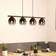 Eglo Filago Four Black/Transparent/Grey Pendellampa 88cm