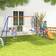 OutSunny 4 in 1 Garden Swing Set with Double Swings Glider Slide Ladder