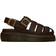 Dr. Martens Wrenlie Grizzly Leather Fisherman Sandals - Dark Brown