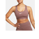 Nike Women's Swoosh Medium Support Padded Sports Bra - Smokey Mauve/White