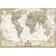 National Geographic Executive Political World Map Mural Gold Tavla 295.3x195.6cm