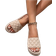 Shein New Arrival Summer Women's Casual Fashionable Thick Bottom Diamond Checkered Anti Slip High Heel Slippers For Outdoor, Beach, Comfortable Apricot Flip Flops