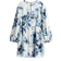 H&M Dress with Tie Belt - White/Blue Floral