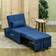 Homcom 4-in-1 Multi-Functional Blue Sofa 65.5cm 1 Seater