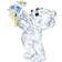 Swarovski Kris Bear Forget- Me-Not Blue Prydnadsfigur 4.5cm