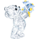 Swarovski Kris Bear Forget- Me-Not Blue Prydnadsfigur 4.5cm
