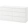 Ikea Kullen White Chest of Drawer 140x72cm