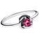 Pandora October Eternity Circle Ring - Silver/Pink