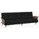 vidaXL Velor Black Sofa 88.2"