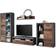 Stella Trading Jones Vintage Old Wood /Concrete Oxide TV-bord 320x190cm