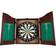 Trademark Games Dartboard Cabinet Set with Realistic Walnut Finish