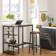 Vasagle Workstation Vintage Brown/Black Writing Desk 60x109cm
