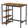 Vasagle Workstation Vintage Brown/Black Writing Desk 60x109cm