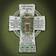 Irish Home Blessing Cross Multicolor Wall Decor 15.2x20.3cm