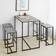 SoBuy OGT15-HG Grey Bordgruppe 60x100cm 5stk