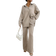Shein Essnce Drop Shoulder Shirt & Wide Leg Pants