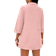 Shein SXY Solid Tube Top & Shorts & Shawl Collar Open Front Coat