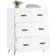 vidaXL High Gloss White Chest of Drawer 69.5x90cm