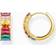 Thomas Sabo Colourful Stones Pavé Hoops - Gold/Multicolour