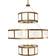 2nd Ave Lighting Alessandro Statuario/Brushed Brass Pendant Lamp 60"