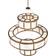 2nd Ave Lighting Alessandro Statuario/Brushed Brass Pendant Lamp 60"