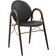 Brdr. Krüger Arkade Black Leather/Brass Köksstol 83cm