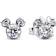 Pandora Disney Mickey Mouse & Minnie Mouse Sparkling Stud Earrings - Silver/Transparent