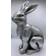 Voss Bunney Rabbit Antik Silber Osterdekoration 51cm