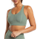 Gymshark Stitch Feature Sports Bra - Unit Green