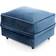 Abakus Direct Chicago Dark Blue Foot Stool 47cm