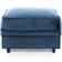 Abakus Direct Chicago Dark Blue Foot Stool 47cm