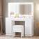 Ironck Vanity White Dressing Table 15.4x46.1" 2