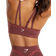 Gymshark Stitch Feature Sports Bra - Burgundy Brown