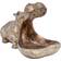 Kare Design Hungry Hippo Brown/Copper Prydnadsfigur 17cm