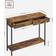 Vasagle Avec 2 Tiroirs Style Industriel Table Console 30x100cm