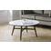 Julian Bowen Firenze White /Black Coffee Table 90x90cm