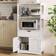 Dictac Freestanding White Storage Cabinet 23.6x48"