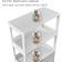 Dictac Freestanding White Storage Cabinet 23.6x48"