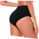 Molasus Women's High Waisted Full Coverage Panties 5-pack - Black