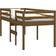 vidaXL High Sleeper Bed Honey Sängram 90x190cm