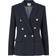 Yumi Blazer With Contrast Stripe Lining - Navy