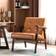 Homemiyn Mid-Century Orange Armchair 74cm