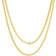 Nuragold Solid Miami Cuban Link Chain Necklace 3.5mm - Gold